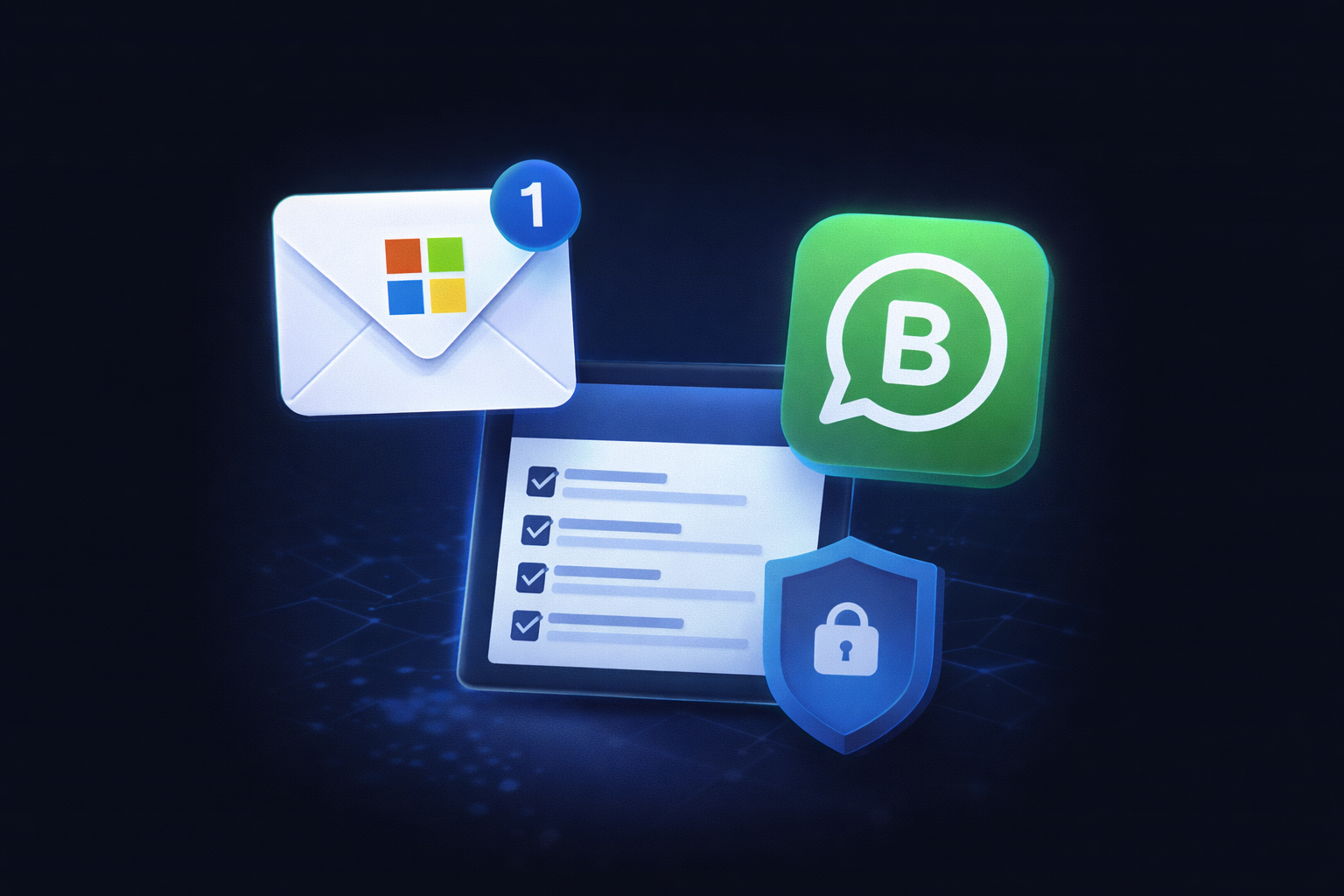 Correo y mensajería: Microsoft 365, Gmail y WhatsApp Business